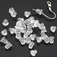Silicone Rubber Earring Backs Stoppers Studs Earnut Retainers Soft Plastic 4mm Silicone price