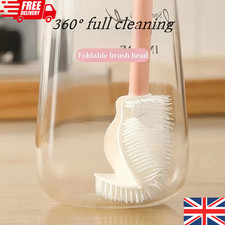 Flexible 360° Silicone Bottle Brush Long Handle Cup Flask Baby Glass Cleaner Dummy & Bottle Cleanser price