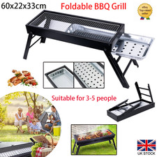 Folding BBQ Charcoal Barbecue Grill Steel Stainless Garden Picnic Camping Stove Garden Grill & Barbecue price