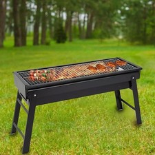 Large BBQ Grill Folding Charcoal Barbecue Garden Camping Picnic Steel Stove Garden Grill & Barbecue price