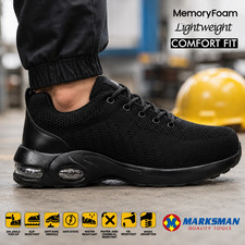 MENS SHOCK ABSORBING STEEL TOE CAP SAFETY WORK HIKER SHOES BOOTS TRAINERS SIZE Work Shoes price