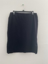 Rafaela Women’s Black Skirt With Side Splits Size 10 Skirt price