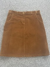 The House of Bruar Tan Brown Needlecord Skirt Size 16 Waist 36" Length 24" Skirt price