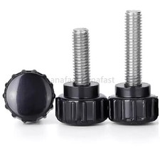 304 Stainless Steel Handle Nuts Knob Black Plastic Head Thumb Tighten Screw Nut Tightening Machine price