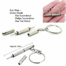 3 IN 1 MICRO PRECISION REPAIR GLASSES SCREWDRIVER KEYRING WATCH SPECTACALS SUN Screwdriver price