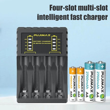 Battery Charger 4 Slot For AA AAA NI-CD NI-MH Rechargeable Batteries UK Standard & Rechargeable Batteries price