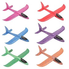 Large Strong Foam Glider Stunt Plane Kids 48cm Hand Thrown Outdoor Garden Toy. Planer price