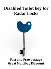 Disabled toilet key RADAR KEY NKS scheme Blue , Red  and  Green keys available Key price