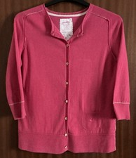 Cute Dark Pink Mantaray Cardigan with 3/4 Length Sleeves, Size 16 Women's Cardigan price