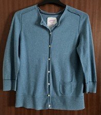 Cute Blue Mantaray Cardigan with 3/4 Length Sleeves, Size 16 Women's Cardigan price