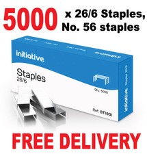 5000 x 26/6mm Staples, no 56 staples -Fits Half Strip Full Strip Long Arm 26/6 Stapler price