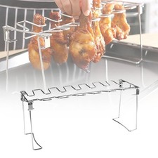 Basket BBQ Shelf Barbecue Accessories Grill Holder Chicken Wing Leg Rack Durble Grill & Barbecue Accessories price