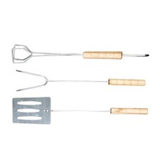 3Pcs BBQ Tool Set Barbecue Grilling Cooking Utensil Accessories Kit Grill & Barbecue Accessories price