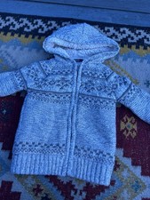 Boys Grey Fleece Lined Jacket With Zip Excellent Condition Boys' Overcoat price
