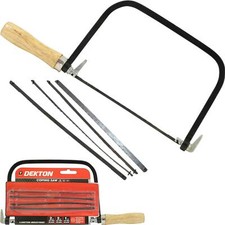 6 Coping / Fret Saw Wooden Handle Steel Metal Frame With 5 Blades" DT45710 Saw price