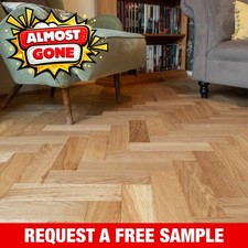 ⚡ Sample* 18mm Natural Oak Herringbone Parquet Engineered Wood Flooring Parquet price