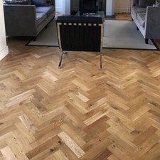 Parquet Herringbone Wooden Flooring Lacquered Oak 14 x 90 x 450 (mm) SAMPLE Parquet price