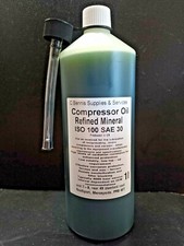 ISO 100 SAE 30 Premium Piston  Air Compressor oil  1 ltr  NON detergent Air Compressor price