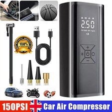 Car Tyre Inflator Cordless Digital USB Rechargeable Tire Air Compressor Pump UK Air Compressor price