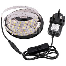12V 5050 LED Strip Lights Under Cabinet Kitchen Lighting Waterproof Tape+UK Plug LED Lighting price
