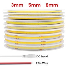 5V 12V 24V COB LED Strip Lights High Density Self Adhesive Tape Cabinet Lighting LED Lighting price