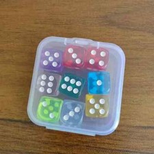 9, 20 Pack Six-Sided Coloured Dice Spot 6 Colours D6 Dice Set 14 MM/0.55 INCH Game Set price