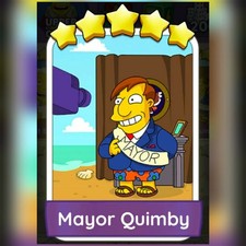 1 x Mayor Quimby (⭐️⭐️⭐️⭐️⭐️) - Set 20 - Mono_Poly_Go Stickers - Best Service Game Set price