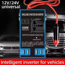 1500W Car Inverter DC12V AC240V, 4 USB Ports Modified Sine Wave Power Converter Car Power Inverter-Converter price