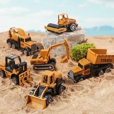 6pcs/set Toys for Boys Alloy Engineering Truck Toy Car Excavator Bulldozer Rolle Toy Cars price
