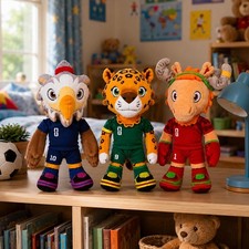 Official FIFA 2026 World Cup Mascot Plush Doll 3 Countries Soft Toy Collectible Plush Toys price
