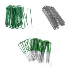Galvanised U Pins Artificial Grass Mesh Turf Ground Pegs Staples Garden Weed Artificial Grass price