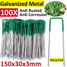 Weed Fabric Galvanised Staples Garden Turf Pins Securing Pegs U Artificial Grass Artificial Grass price