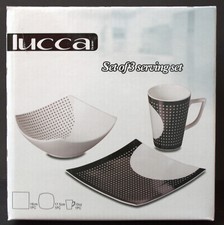 Lucca 3 piece breakfast set - mug, plate & bowl - 4 designs Breakfast Set price
