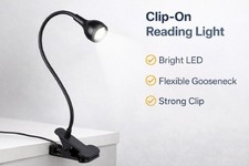 UK Clip On Desk Lamp Flexible Clamp Reading Light LED Bed Table Bedside Light Table Lamp price