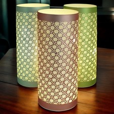 LED Table Lamps Battery Powered Cordless Glass Lights Blue Green Pink Flowers Table Lamp price