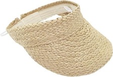 Women's Straw Visor Hat, Beach Visor Topless Sun Hat Women's Hat price