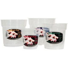 Growth Technology Clear Orchid Pots and Saucers All Sizes 9,12,13,15,17,19,21cm Pots price