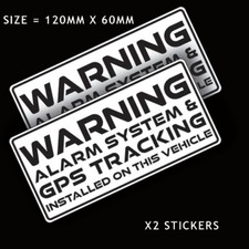 2 X  GPS ALARM TRACKER WARNING STICKER VEHICLE CAR VAN TAXI CAB SECURITY STICKER Car Alarm & Security price