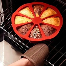Silicone 8 Triangle Portion Cavity Cake Mold Slice Pastry Pizza Pan Mould Baking Cake Pans price