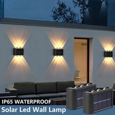 Solar LED Wall Light Up/Down Outdoor Garden Fence  Home Decor Waterproof Lamp Outdoor Lighting price