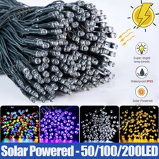 50/100/200/500 LED Solar Power Fairy Garden Lights String Outdoor Xmas Tree Lamp Outdoor Lighting price