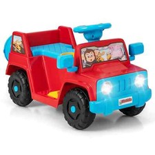 Kids Jeep 6V Battery Powered Car Electric Ride on Car Toy with Sound-Red Battery-Powered Car price