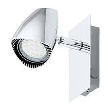 LED Wall Spotlight Chrome Adjustable Single Light Modern GU10-LED BULB INCLUDED Spotlight price