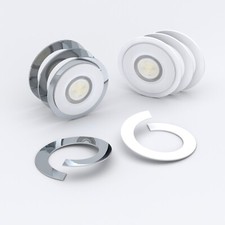 White & Silver Downlight Spotlight Surround Bezel Converter - Split Cut Spotlight price