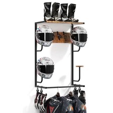 Motorcycle Helmet Holder Wall-Mounted Helmet Rack with 4 Glove Chips& Hooks Motorcycle Helmets price