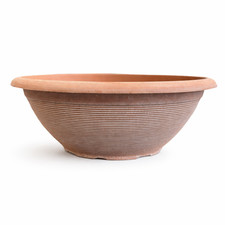 43cm Terracotta Bowl Plant Pot Outdoor Garden Round Flower Herb Plastic Planter Watering Trough price