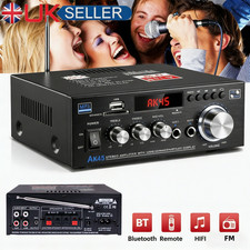 600W bluetooth Stereo Amplifier Amp HIFI Audio Radio 2CH USB AUX FM Car Home Car Amplifiers price