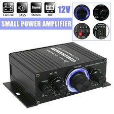 DC 12V HiFi Power Amplifier Mini Small Audio Digital Stereo Car FM AMP Home Car Amplifiers price