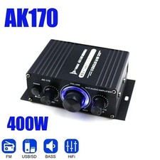400W 12V 2 Channel Powerful Stereo Audio Power Amplifier HiFi Bass Amp Car Home Car Amplifiers price