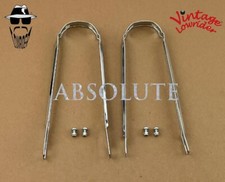2 VINTAGE LOWRIDER 9 1/2" LONG CHROME FENDER STEEL BRACE 16" BICYCLES W/4 BOLTS. Motorcycle Rider Protective Accessories price